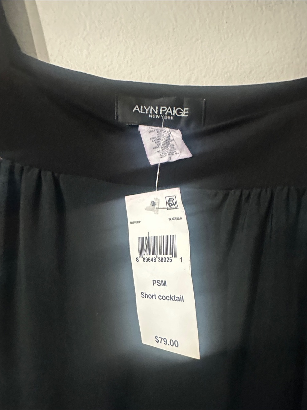 NWT Alyn Paige NEW YORK floral pink and black dress Sz S - Picture 2 of 2
